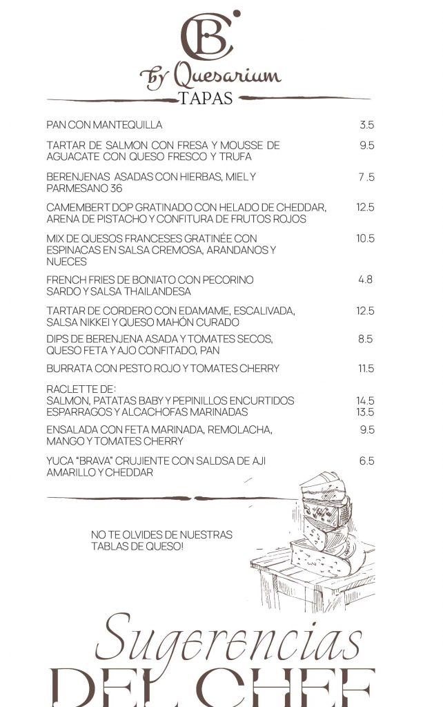 QUESARIUM Cheese bar & Cocktails in Barcelona.