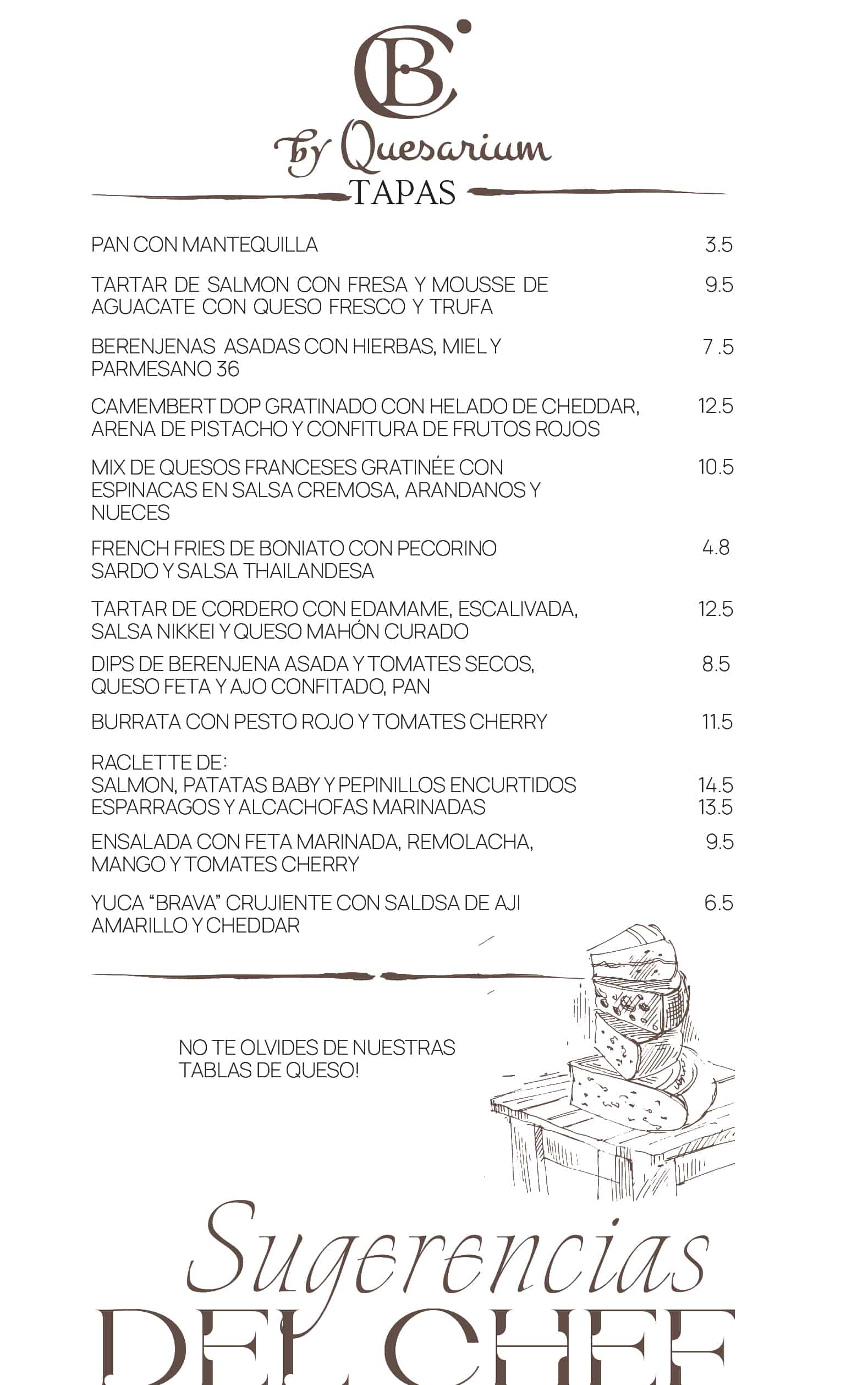 QUESARIUM Cheese bar & Cocktails in Barcelona.