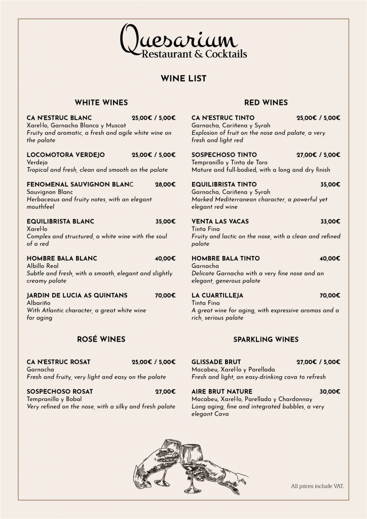 quesarium winelsit 2026 january ENG WEB QUESARIUM WINE LIST